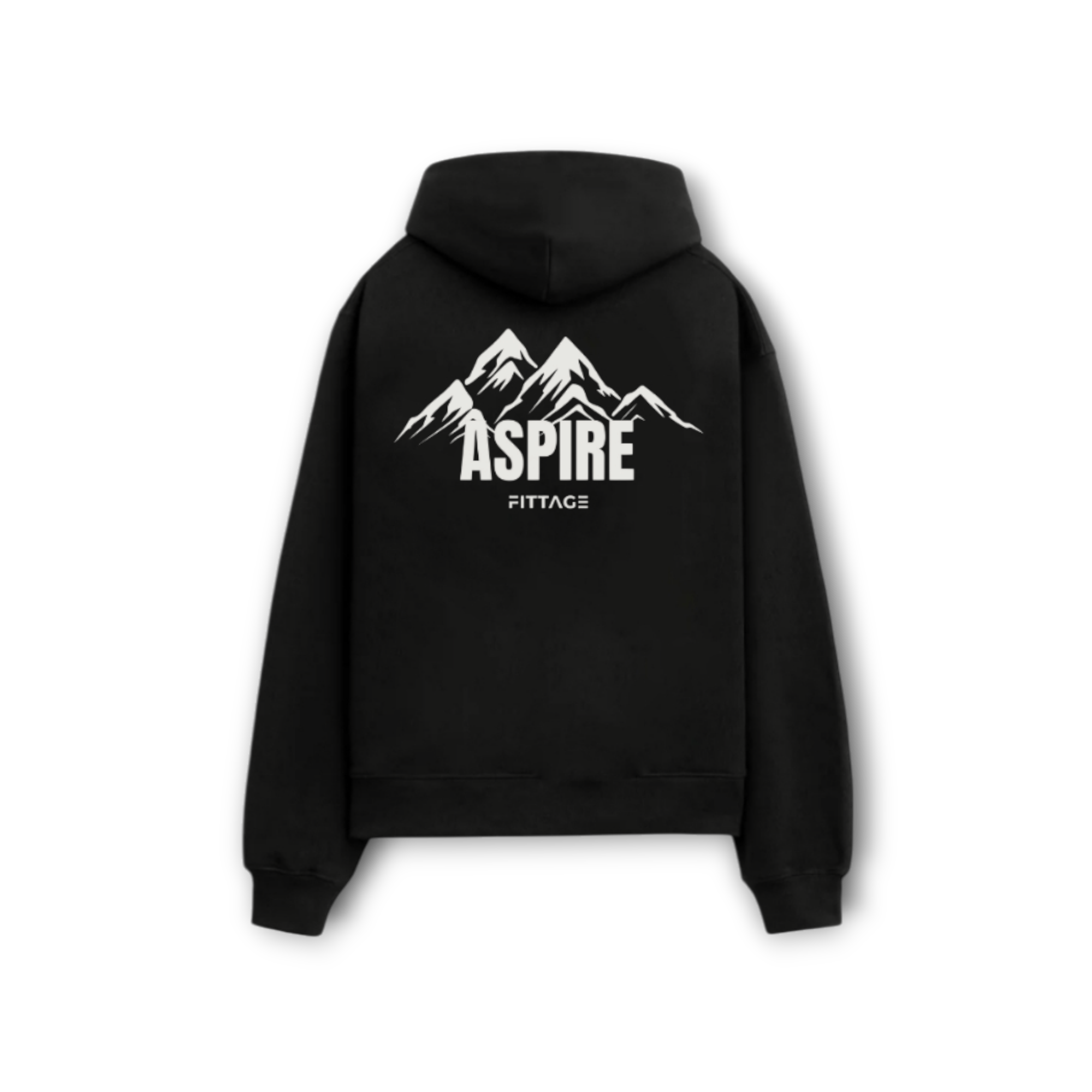 ASPIRE PREMIUM UNISEX BLACK HOODIE