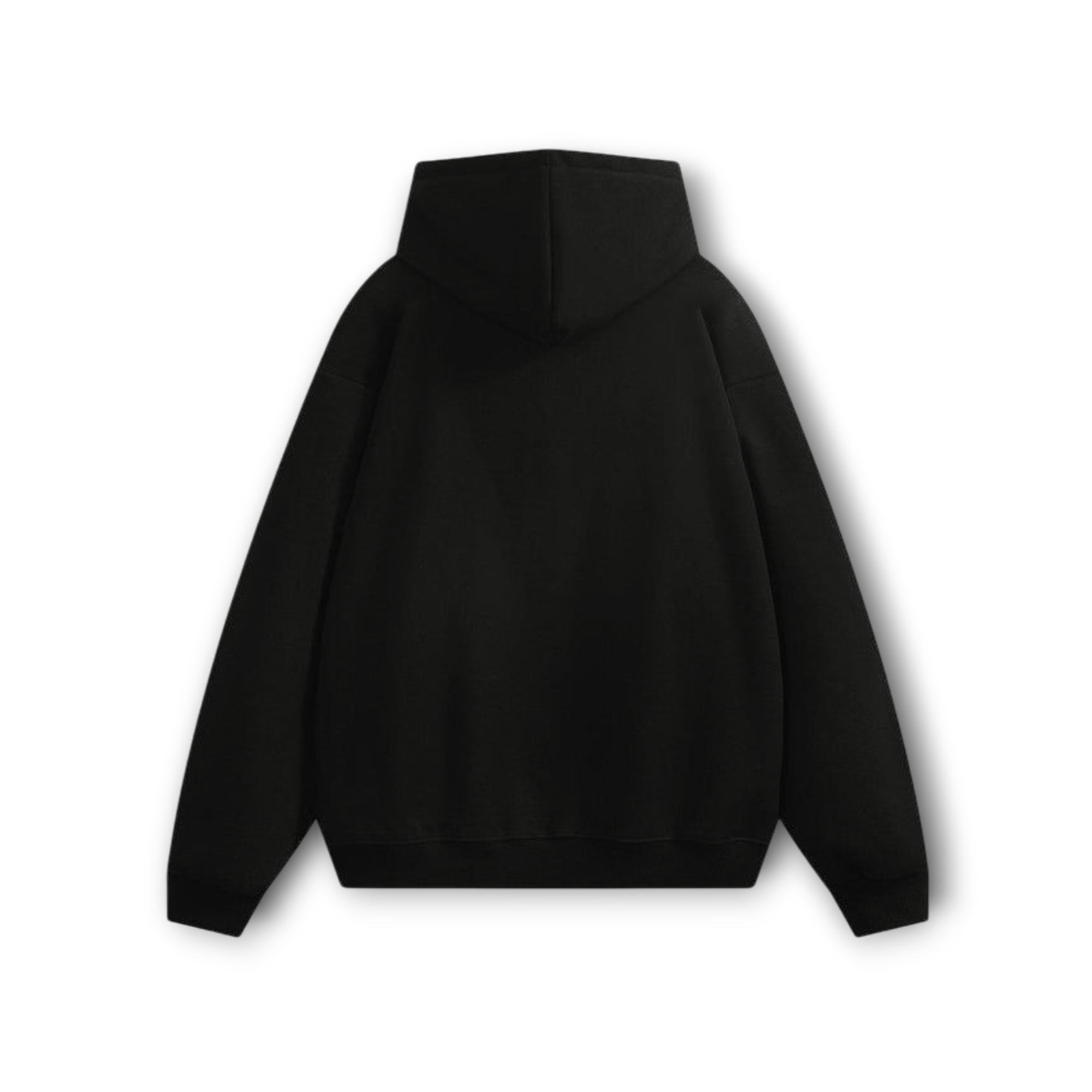 FITTAGE MIDWEIGHT UNISEX BLACK ZIPPER HOODIE
