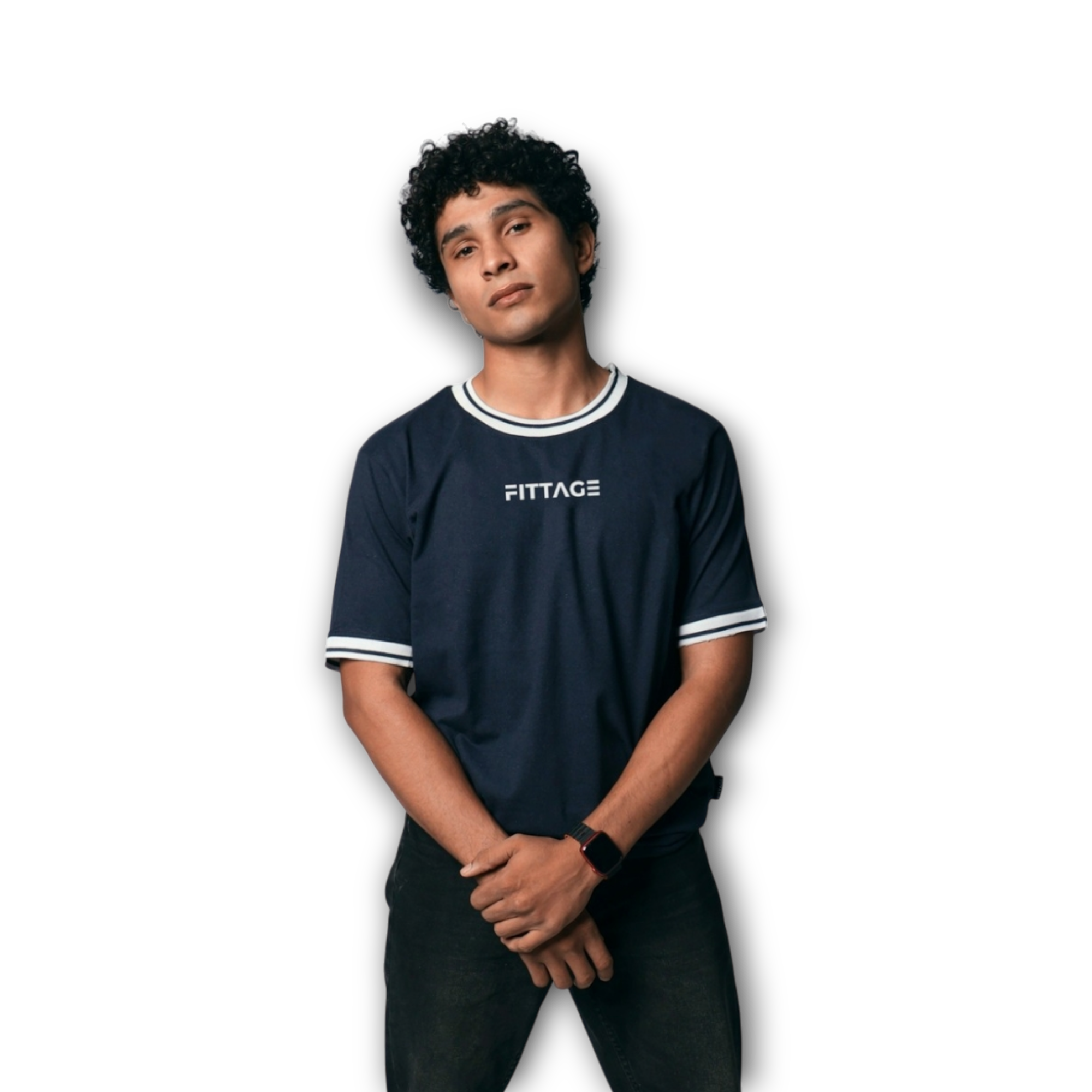 RELAX FIT NAVY BLUE TEE