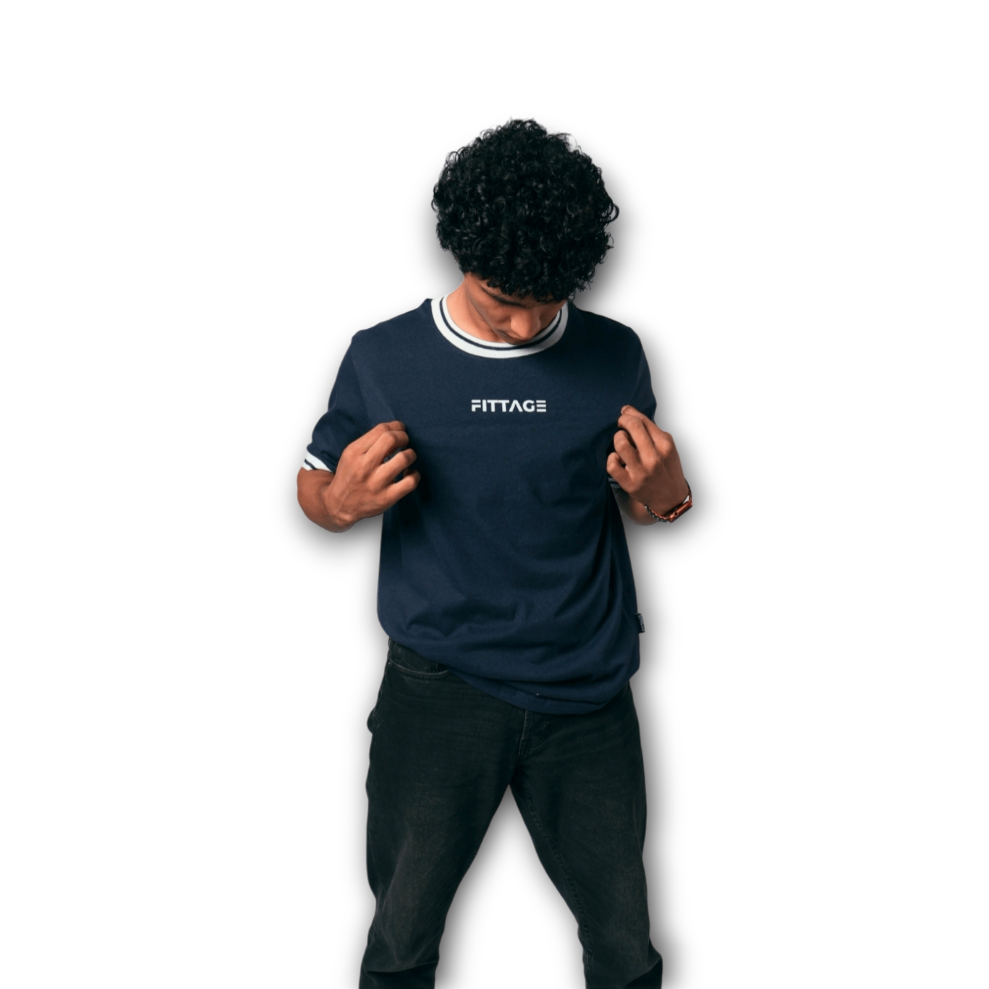 RELAX FIT NAVY BLUE TEE