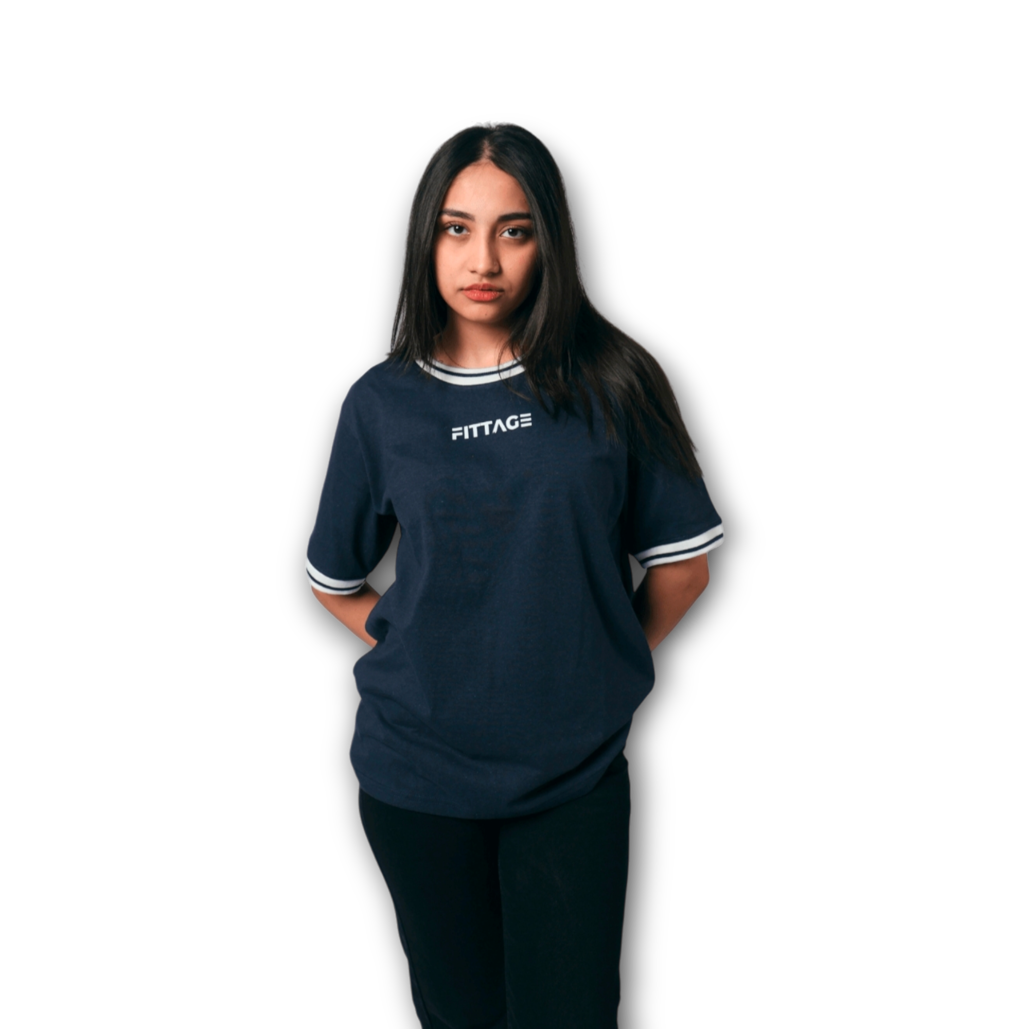 RELAX FIT NAVY BLUE TEE