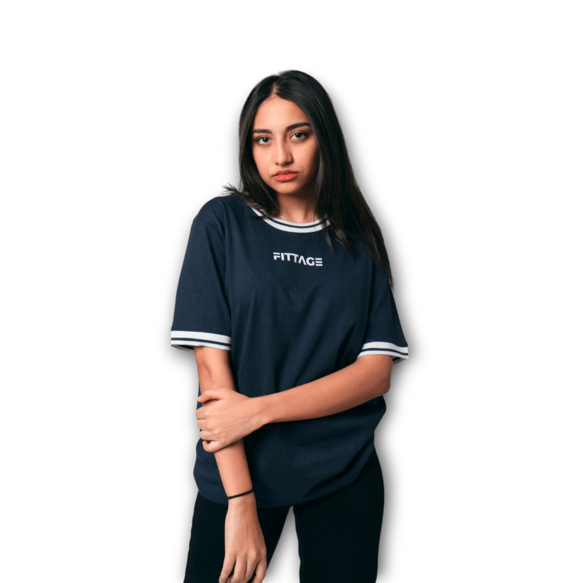RELAX FIT NAVY BLUE TEE