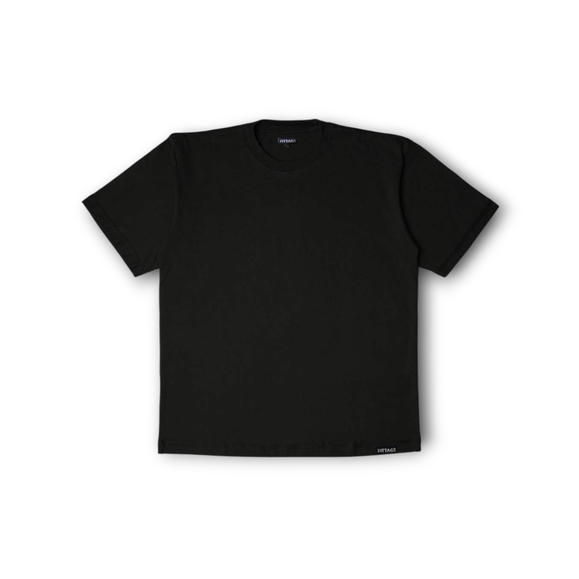 BLACK PLAIN REGULAR FIT