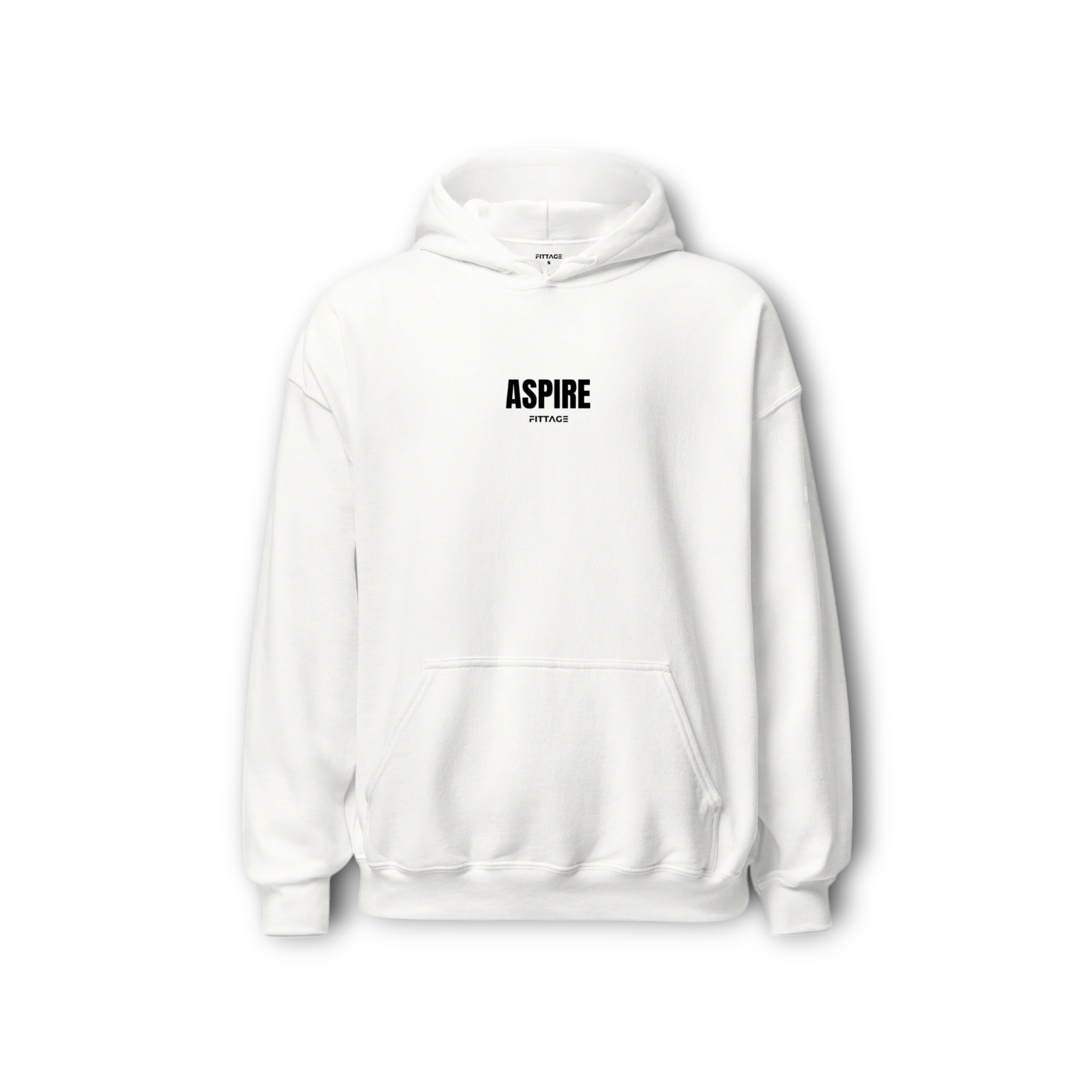 ASPIRE ESSENTIAL UNISEX WHITE HOODIE