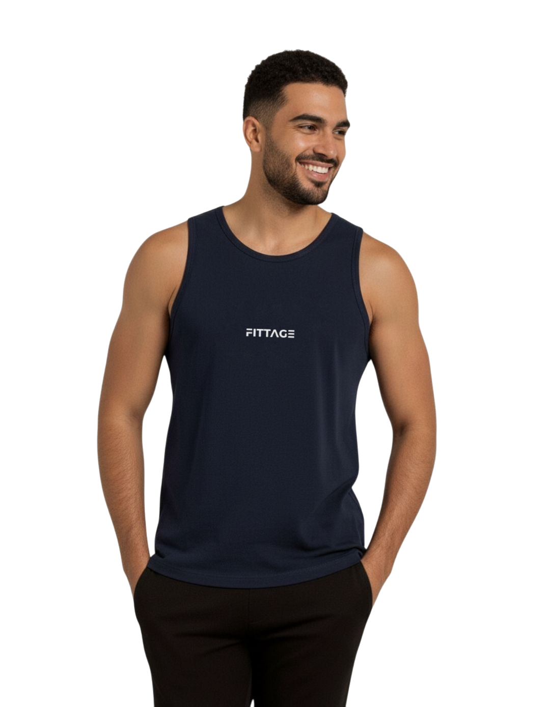 Navy Blue Origin Tank Top