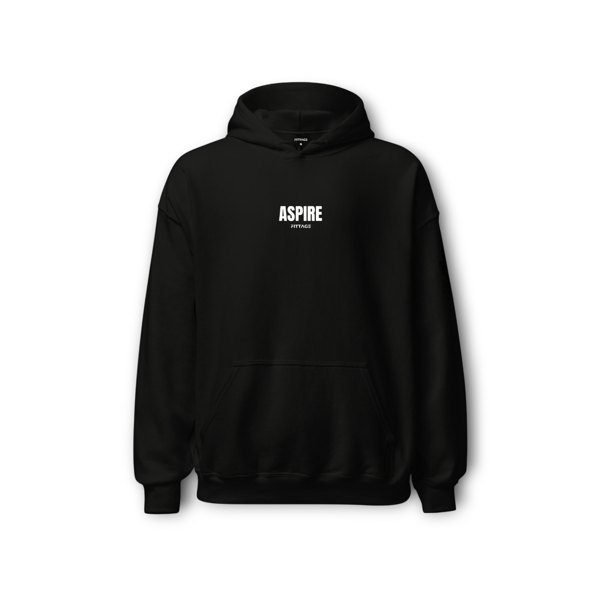 ASPIRE ESSENTIAL UNISEX BLACK HOODIE