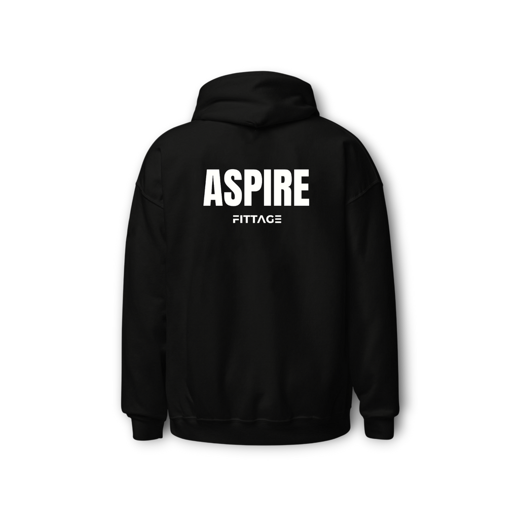 ASPIRE ESSENTIAL UNISEX BLACK HOODIE