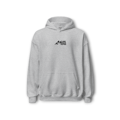 ASPIRE HIGHER UNISEX HEATHER GRAY HOODIE
