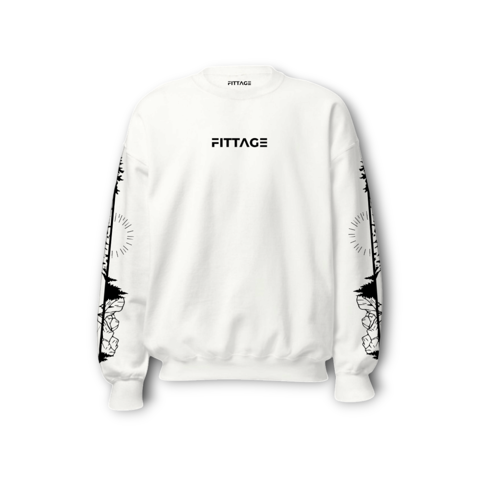 ASPIRE UNISEX WHITE SWEATSHIRT
