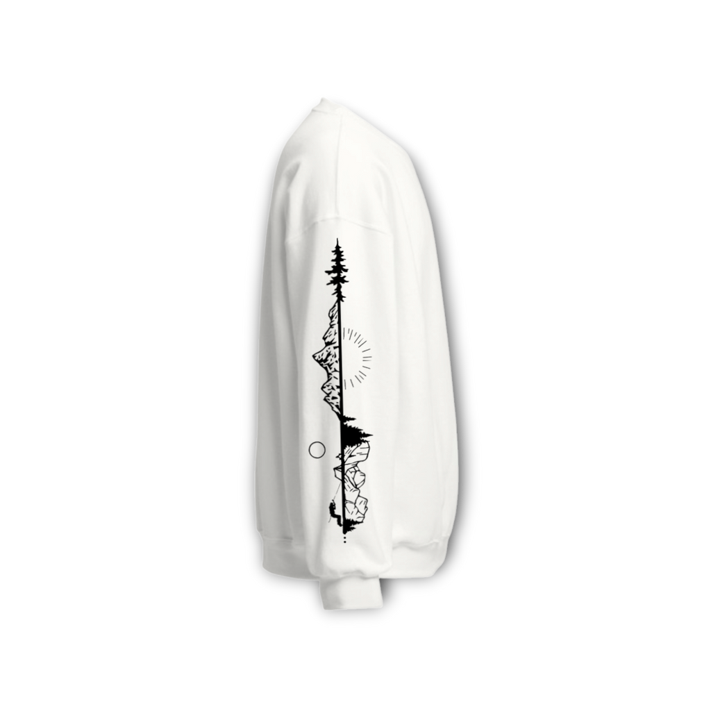 ASPIRE UNISEX WHITE SWEATSHIRT