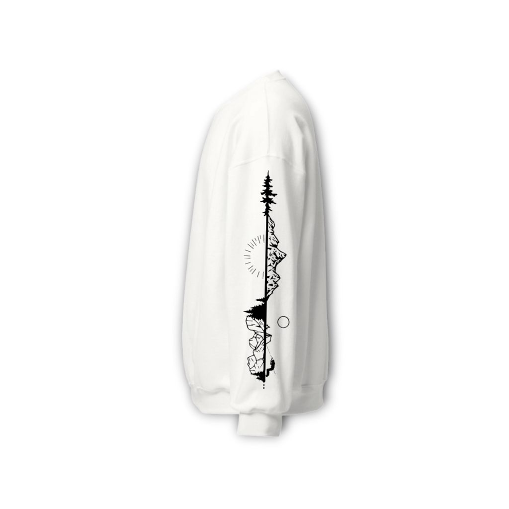 ASPIRE UNISEX WHITE SWEATSHIRT