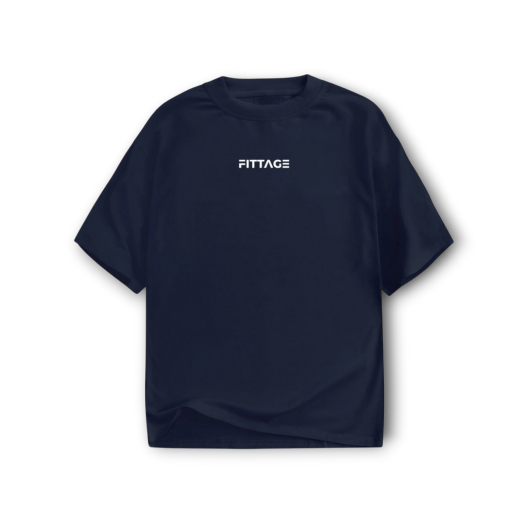 FITTAGE ESSENTIAL NAVY BLUE TEE