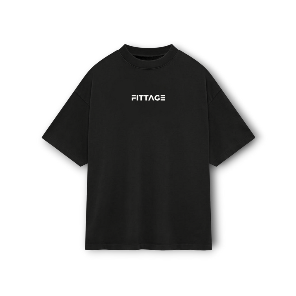 ASPIRE DROP SHOULDER TEE- BLACK