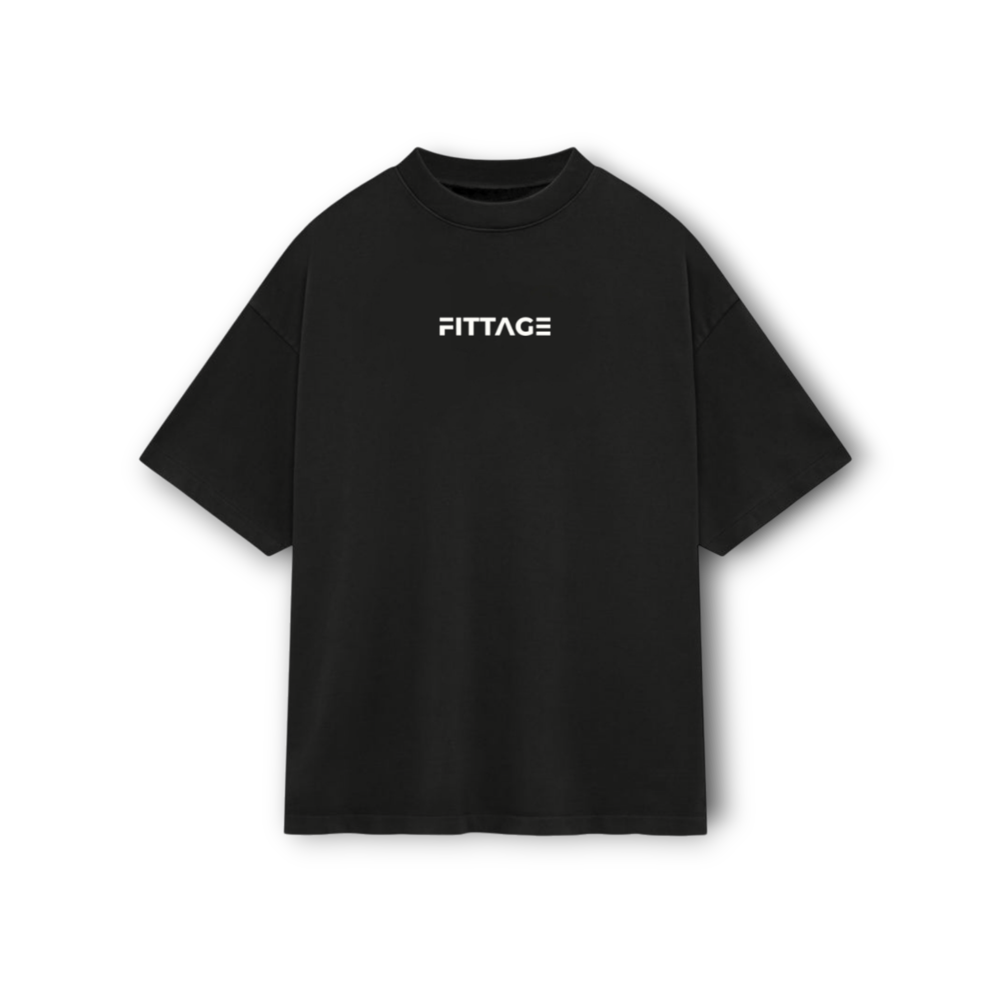 ASPIRE DROP SHOULDER TEE- BLACK