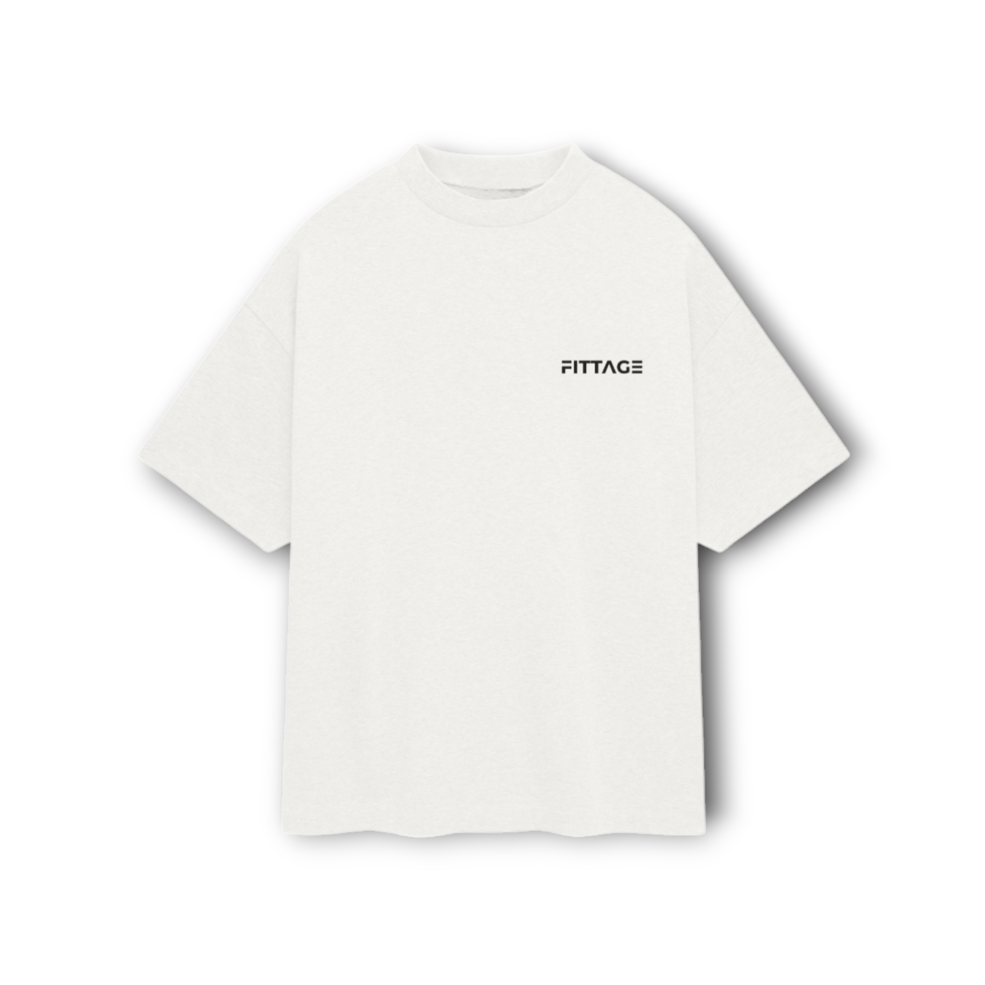 ASPIRE DROP SHOULDER TEE- WHITE