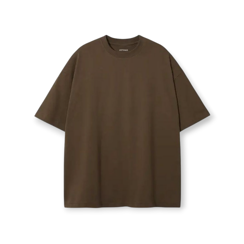 Origin Drop Shoulder Tee - Brown