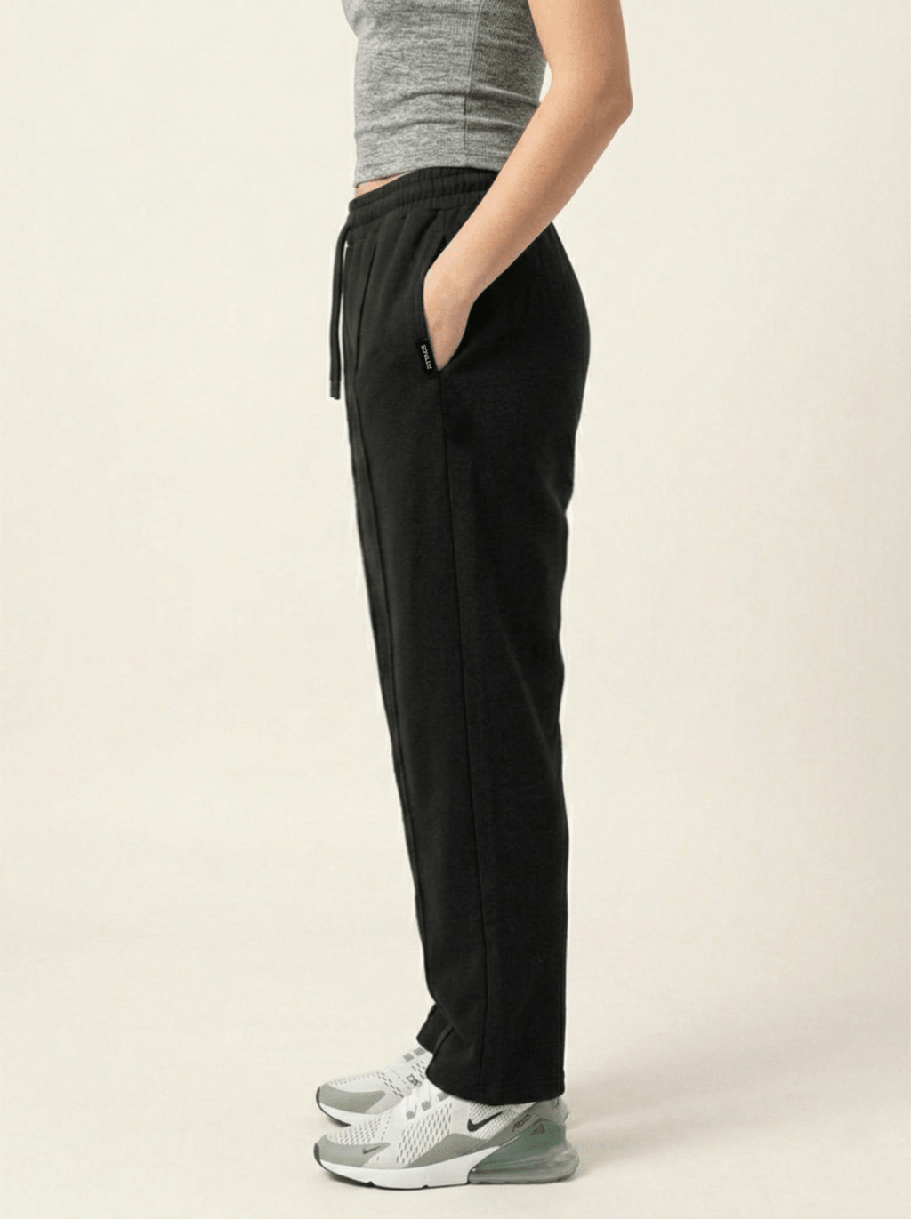 Unisex Black Zipper Trouser - Fittage