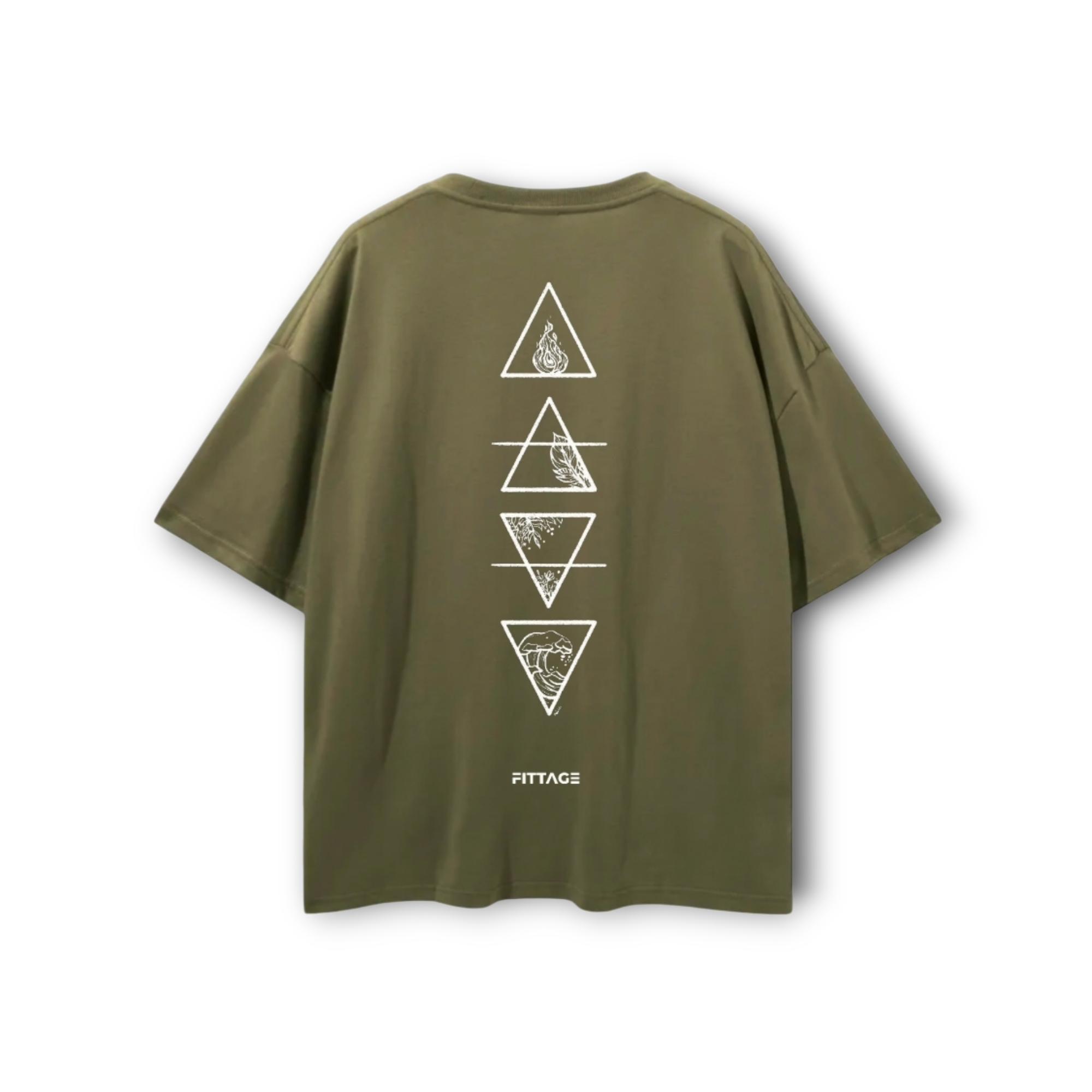 ESSENTIAL GRAPIC TEE- OLIVE