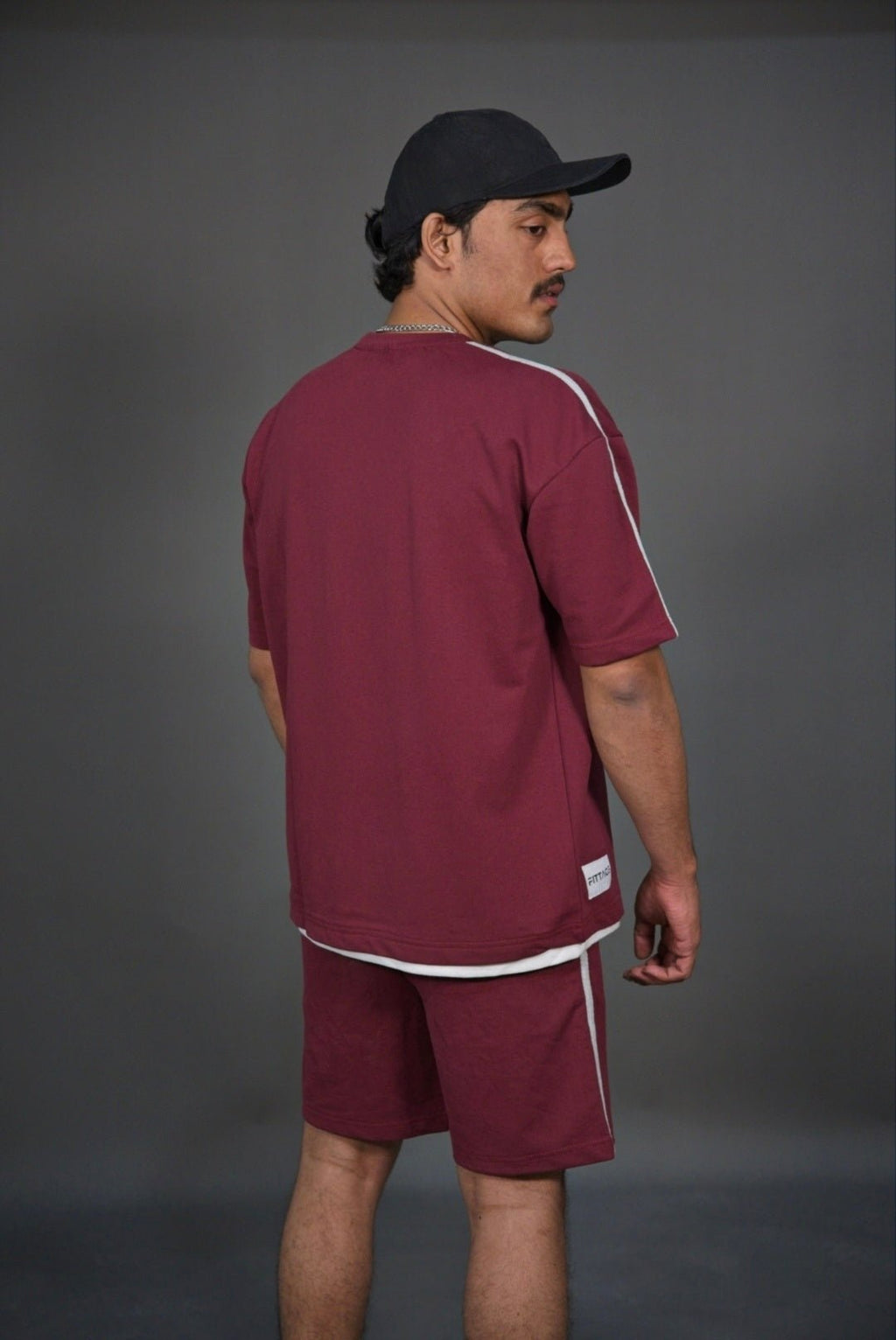 Beyond Unisex Vector T-Shirt - Maroon - Fittage