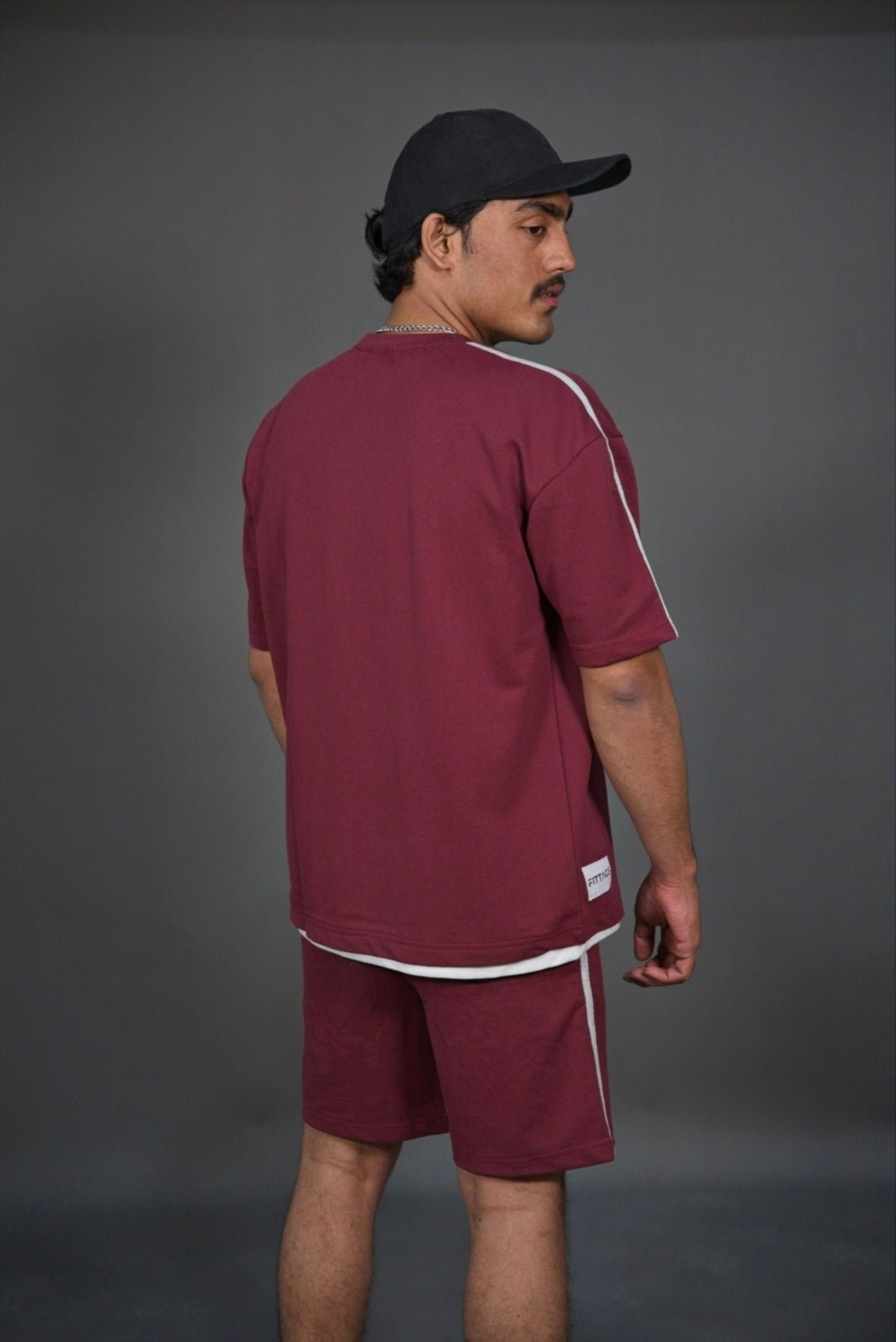 Beyond Unisex Vector T-Shirt - Maroon - Fittage