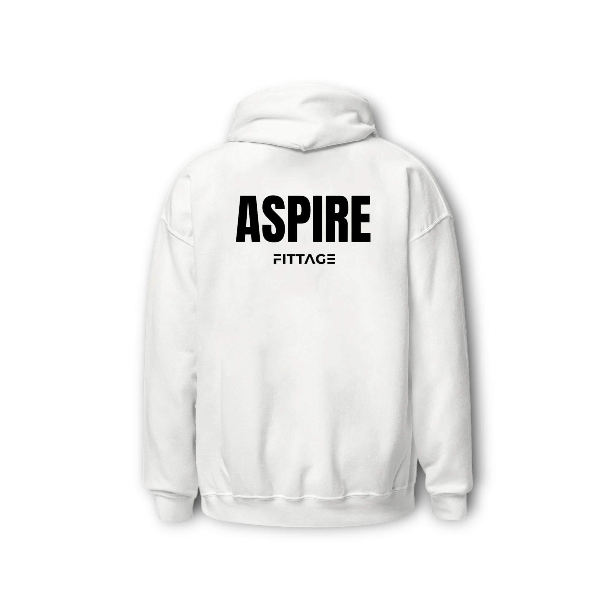 ASPIRE ESSENTIAL UNISEX WHITE HOODIE