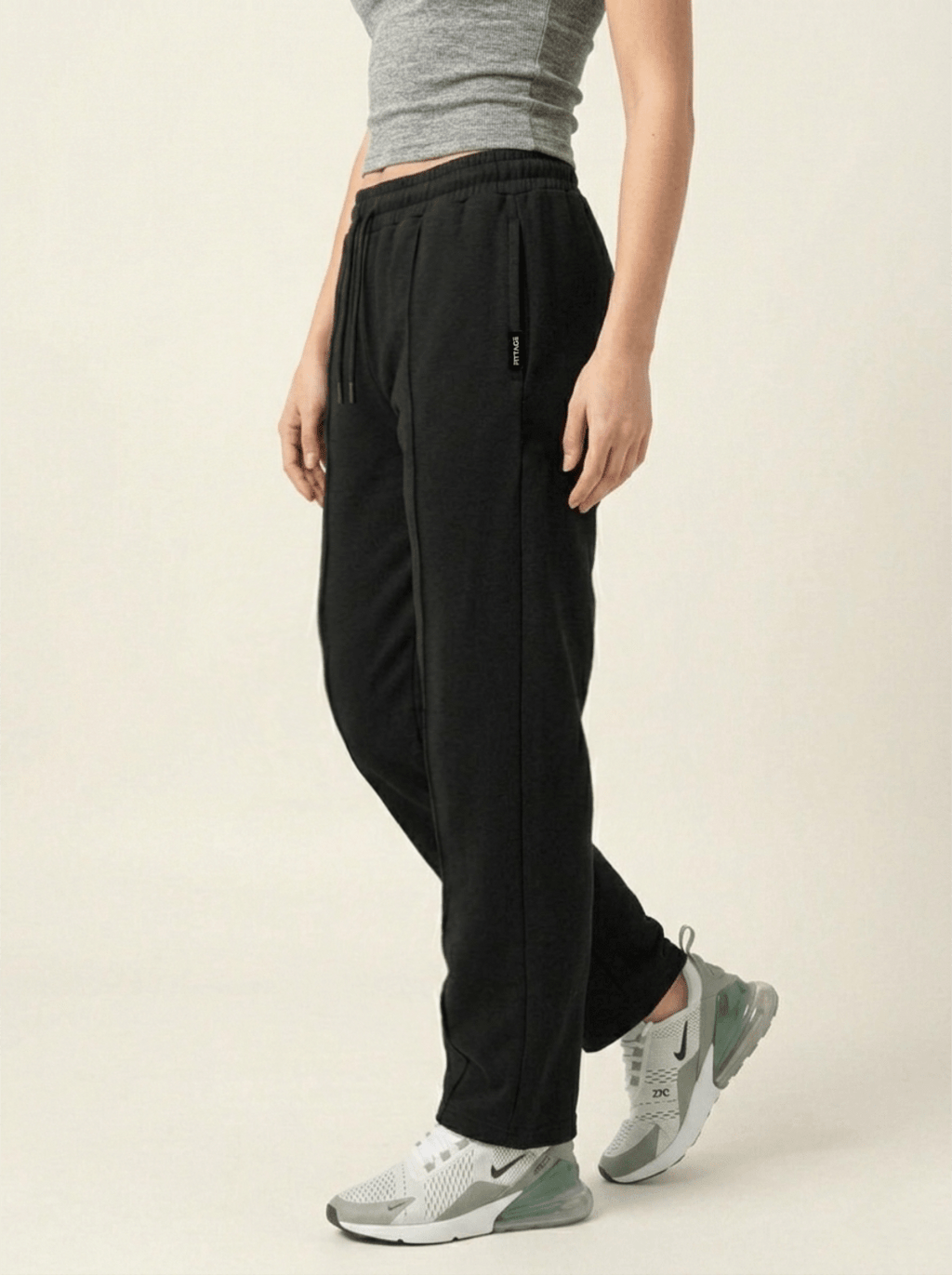 Unisex Black Zipper Trouser - Fittage
