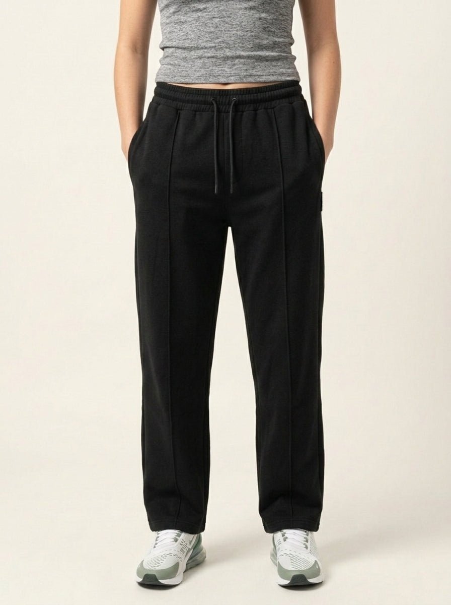 Unisex Black Zipper Trouser - Fittage